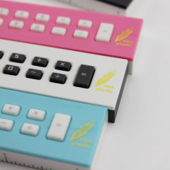 Eco-friendly Clock&Calculator of PLA calculator with ruler