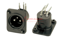 3-pin XLR male chassis sockets