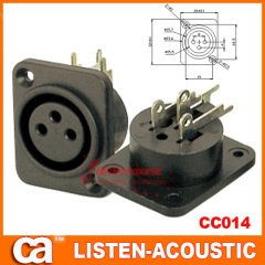 connectors for male XLR 3p Stereo plugs