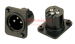 male connector XLR 3pins plugs