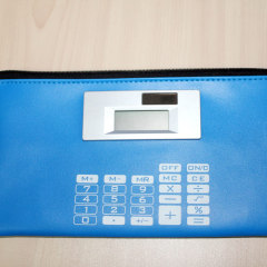 Pencil Case With Eco-friendly Clock&Calculator