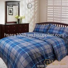 bedding set with 4 pcs 100% cotton, blue box