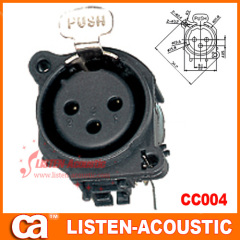 3-pin XLR female chassis sockets