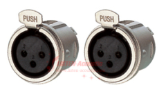 3-pin XLR female chassis sockets