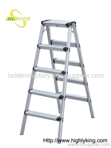 Aluminium folding Double side step ladder(HD-105)