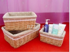 Good quality wicker storage baskets sets