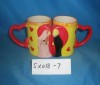 heart porcelain coffee mug