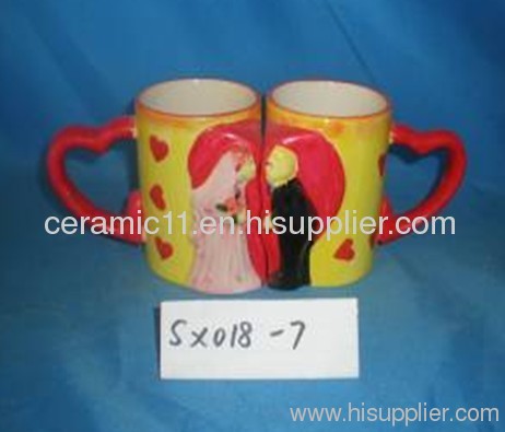 heart porcelain coffee mug