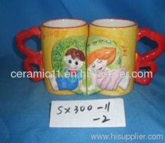 heart porcelain mug