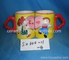 heart ceramic cup