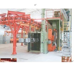 Suspension type shot blasting machines