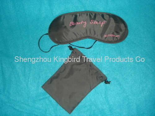 Polyester Pu Coating Black eye mask