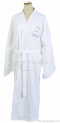cotton waffle/terry/velour/coral high quality bathrobe