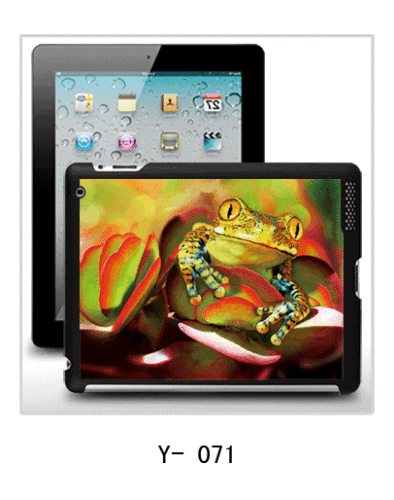 Frog picture ipad case3,pc case rubber coated,multiple colors available
