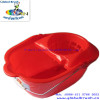 HQ2330 18L best-seller household plastic mop bucket,cleaning bucket for mops in bright red color