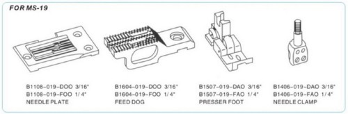 SEWING SPARE PARTS GAUGE SET FOR MS-19