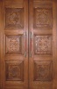 Wooden entrance door