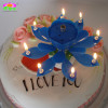 Rotating-lotus flower gift birthday candles