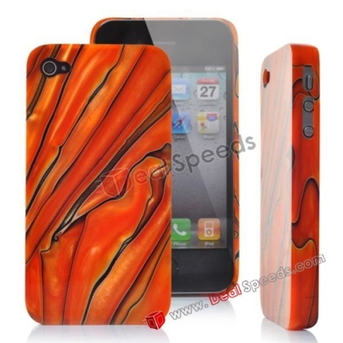 New Dazzle Colour Hard Protector Case for iPhone 4S/ iPhone 4(Orange)