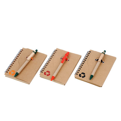 Notebook with ballpens