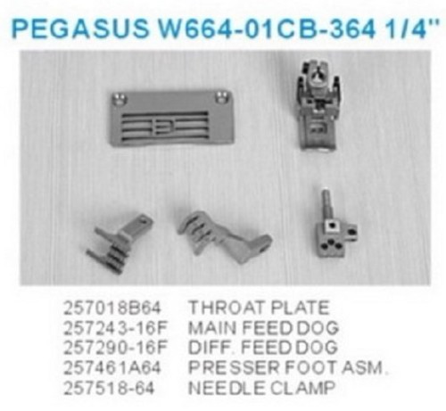 SEWING SPARE PARTS PEGAUSUS W664-01CB-364 1/4"
