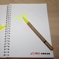Paper highlighter & recycled ballpen
