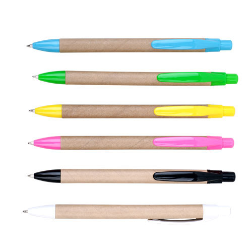 Recycled pens with seven pieces