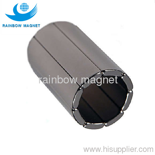 Permanent neodymium Iron Boron arc motor magnets