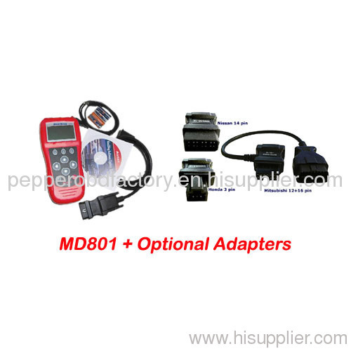 MaxiDiag MD801 With Adaptors