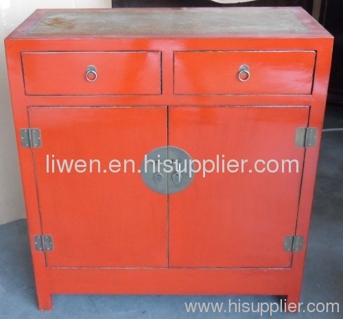 Antique furniture red cabinet