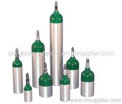 Light-weight Medical Aluminum Oxygen Cylinders W/Oygen Valve CGA870