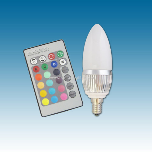 E14 5W RGB LED candle lamp