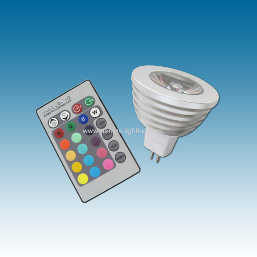 1X3W RGB Led bulb MR16