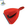 HQ0999 large heavy-duty plastic dustpan set,cleaning dust pan and brush,in bright red color
