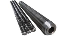 Single screw barrel for PVC pipe