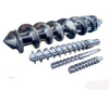 Screw barrel for rubber machine extruder