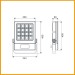 80W CREE XP LED Flood lights
