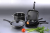 food-grade aluminum forged cookware set of 7 pcs /pot/frying pan/grill pan