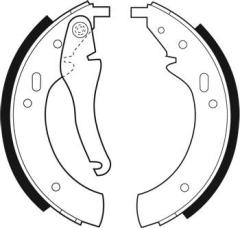 rear brake shoe 34211112961 34211111052 34211111852