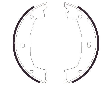 brake shoe set 34416761290 34411163244 34411165968