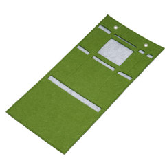 Hanging felt bag for storing sundries