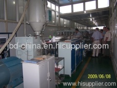 PP hollow grid sheet production line