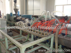 Wood plastic floor production line