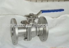 flange ball valve with ISO