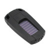 Mini solar flashlight with button compass