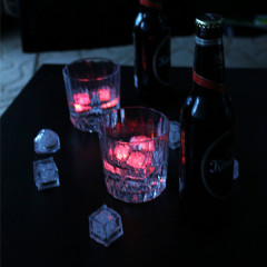 Heart crystal flashing ice for LED candle