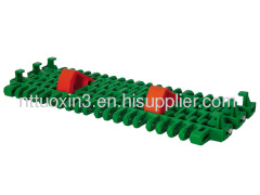 plastic modular belt Conveyor belt with Pop-up flights