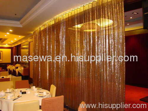 decorative window curtain metal curtain