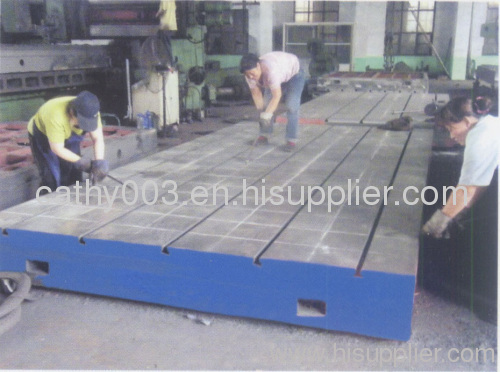 cast iron t-slot plate inspection surface plate