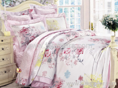 HOT Sale Fashion silk bedding set(4pcs)